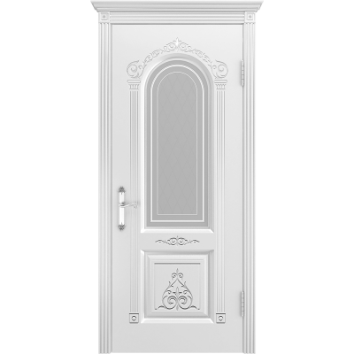 Ульяновская дверь Ода-1 белая эмаль ДО
