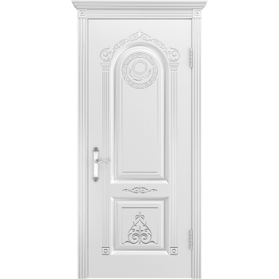 Ульяновская дверь Ода-3 белая эмаль ДГ