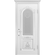 Ульяновская дверь Ода-3 белая эмаль ДО