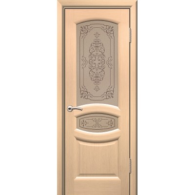 Дверь ульяновская Топаз(Комфорт) белёный дуб ДО