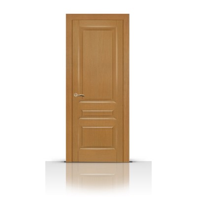 Межкомнатная Дверь СитиДорс модель Малахит-2 цвет Анегри светлый