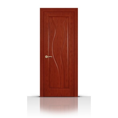Межкомнатная Дверь СитиДорс модель Сафари цвет Красное дерево