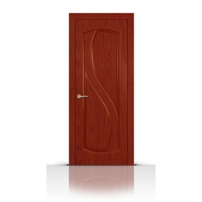 Межкомнатная Дверь СитиДорс модель Диамант цвет Красное дерево