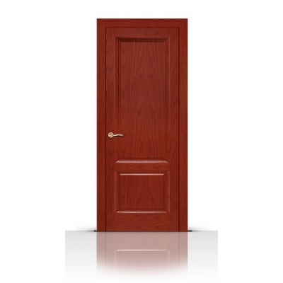 Межкомнатная Дверь СитиДорс модель Малахит-1 цвет Красное дерево