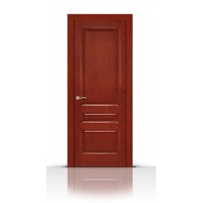 Дверь СитиДорс модель Малахит-2 цвет Красное дерево