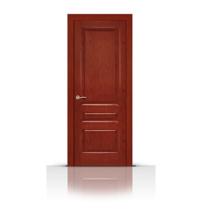 Межкомнатная Дверь СитиДорс модель Малахит-2 цвет Красное дерево