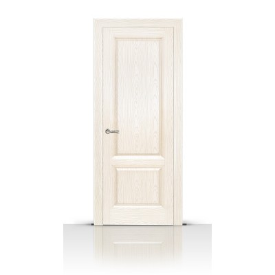 Межкомнатная Дверь СитиДорс модель Малахит-1 цвет Ясень белый