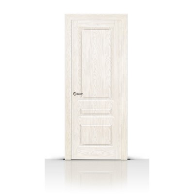 Межкомнатная Дверь СитиДорс модель Малахит-2 цвет Ясень белый