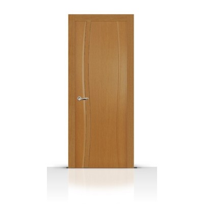 Межкомнатная Дверь СитиДорс модель Жемчуг-1 цвет Анегри светлый