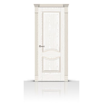 Межкомнатная Дверь СитиДорс модель Онтарио цвет Ясень белый