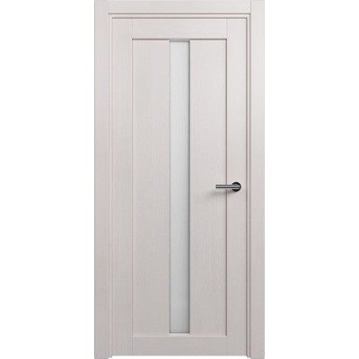 Межкомнатная Дверь Status Optima модель 134 Дуб белый стекло Канны
