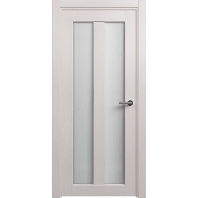 Межкомнатная Дверь Status Optima модель 135 Дуб белый стекло Канны