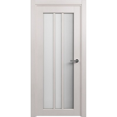 Межкомнатная Дверь Status Optima модель 136 Дуб белый стекло Канны