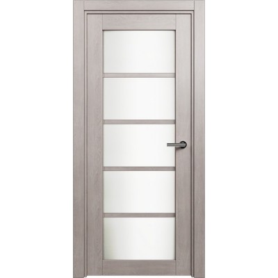 Межкомнатная Дверь Status Optima модель 122 Дуб серый триплекс белый