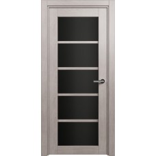 Дверь Status Optima модель 122 Дуб серый триплекс чёрный