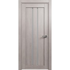 Дверь Status Optima модель 133 Дуб серый стекло Сатинато белое