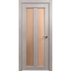 Дверь Status Optima модель 135 Дуб серый стекло Сатинато бронза
