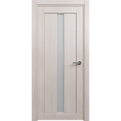 Межкомнатная Дверь Status Optima модель 134 Ясень стекло Сатинато белое