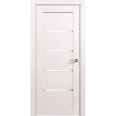 Дверь Status Optima модель 121 Белый жемчуг стекло Сатинато белое