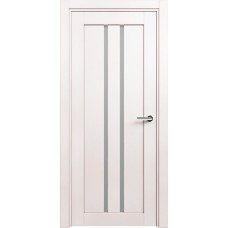 Дверь Status Optima модель 133 Белый жемчуг стекло Сатинато белое