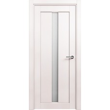 Дверь Status Optima модель 134 Белый жемчуг стекло Канны