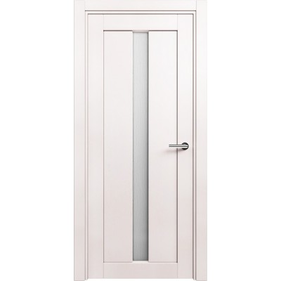 Межкомнатная Дверь Status Optima модель 134 Белый жемчуг стекло Канны