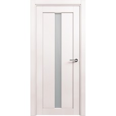 Дверь Status Optima модель 134 Белый жемчуг стекло Сатинато белое