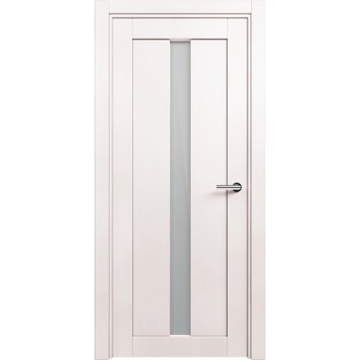 Межкомнатная Дверь Status Optima модель 134 Белый жемчуг стекло Сатинато белое
