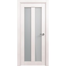 Дверь Status Optima модель 135 Белый жемчуг стекло Сатинато белое