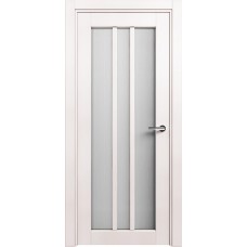 Дверь Status Optima модель 136 Белый жемчуг стекло Канны