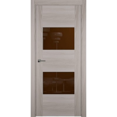 Межкомнатная Дверь Status Versia модель 221 Ясень стекло лакобель коричневый