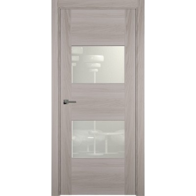Межкомнатная Дверь Status Versia модель 221 Ясень стекло лакобель белый