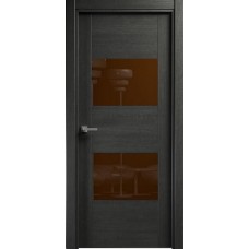 Дверь Status Versia модель 221 Венге пепельный стекло лакобель коричневый