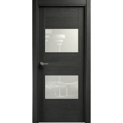 Межкомнатная Дверь Status Versia модель 221 Венге пепельный стекло лакобель белый