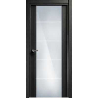 Межкомнатная Дверь Status Versia модель 222 Венге пепельный стекло калёное с гравировкой