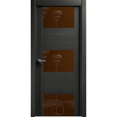 Межкомнатная Дверь Status Versia модель 226 Венге пепельный стекло лакобель коричневый