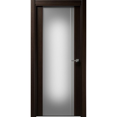 Межкомнатная Дверь Status Futura модель 331 Орех стекло калёное с гравировкой
