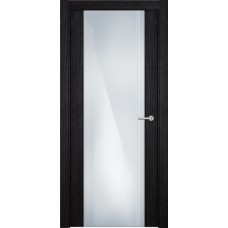 Дверь Status Futura модель 331 Дуб чёрный стекло калёное с гравировкой