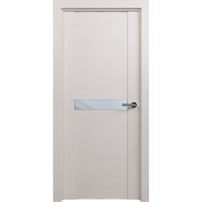 Межкомнатная Дверь Status Trend модель 411 Дуб белый Зеркало