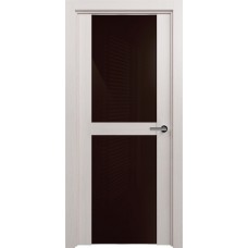 Дверь Status Trend модель 422 Дуб белый стекло лакобель коричневый