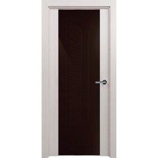 Дверь Status Trend модель 423 Дуб белый стекло лакобель коричневый
