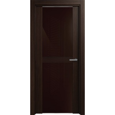 Межкомнатная Дверь Status Trend модель 422 Орех стекло лакобель коричневый