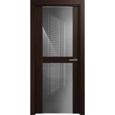 Дверь Status Trend модель 422 Орех стекло лакобель серый