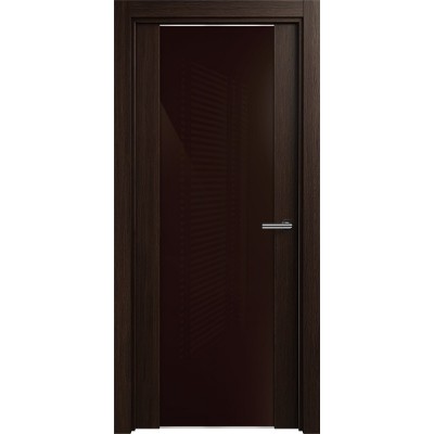 Межкомнатная Дверь Status Trend модель 423 Орех стекло лакобель коричневый