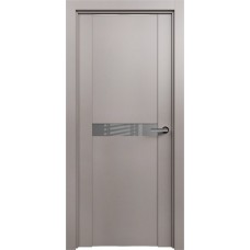 Дверь Status Trend модель 411 Грей стекло лакобель серый