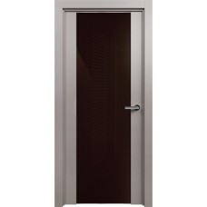 Дверь Status Trend модель 423 Грей стекло лакобель коричневый