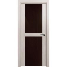 Дверь Status Trend модель 422 Ясень стекло лакобель коричневый