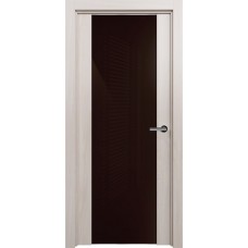 Дверь Status Trend модель 423 Ясень стекло лакобель коричневый