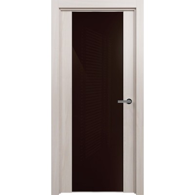 Межкомнатная Дверь Status Trend модель 423 Ясень стекло лакобель коричневый