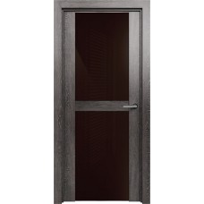 Дверь Status Trend модель 422 Дуб патина стекло лакобель коричневый